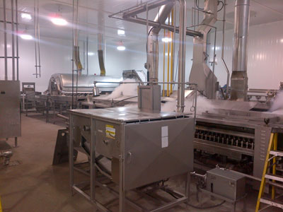 Large fryer suppression system